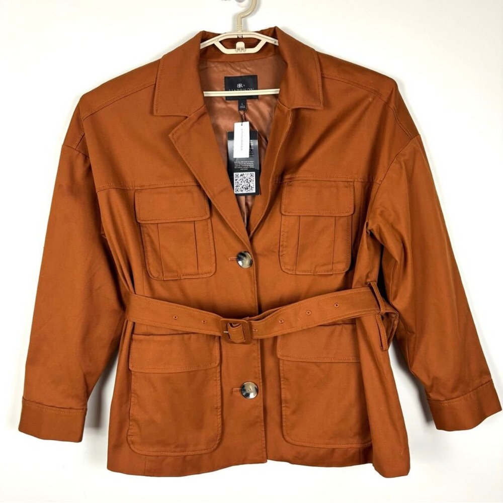 Banana Republic BR x HARBISON NEW Safari Suit Jacket in Spice (brown) utility